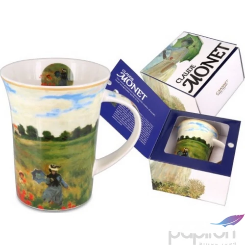 Bögre porcelán 350ml Monet:Pipacsmező
