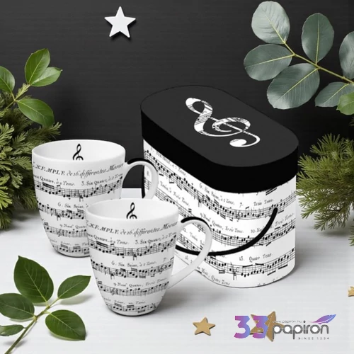 Bögre porcelán 3,5dl Adagio 2db-os dobozban