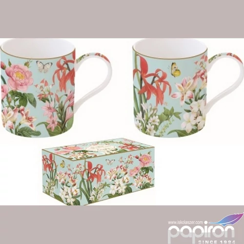 Bögre Porcelán 3,5dl Botanic Garden 2db-os dobozban