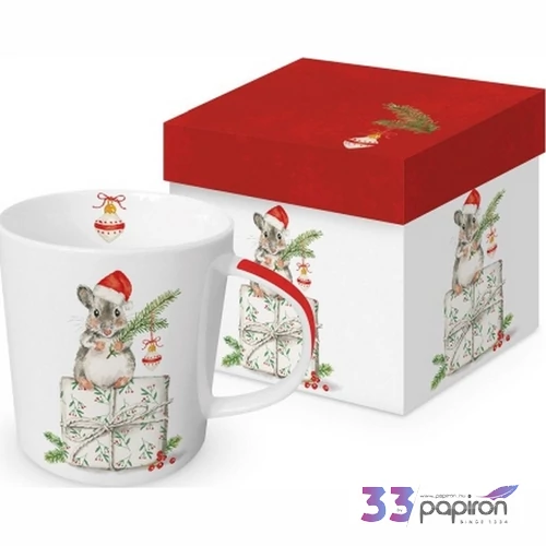Bögre porcelán 3,5dl Christmas Fridolin dobozban