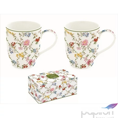 Bögre Porcelán 3,5dl Garden Dreams 2db-os dobozban