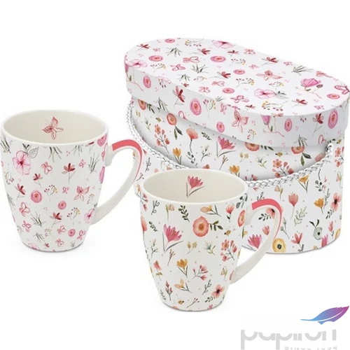 Bögre Porcelán 3,5dl Oh Happy Day 2db-os dobozban