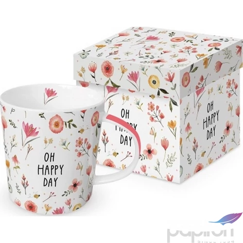 Bögre Porcelán 3,5dl Oh Happy Day dobozban