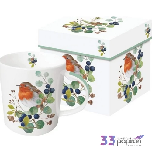 Bögre porcelán 3,5dl Oiseau sur Branche dobozban