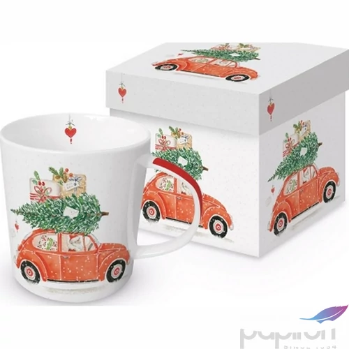 Bögre Porcelán 3,5dl Santa Delivery dobozban