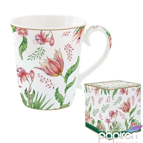 Bögre Porcelán 2,7dl Botanic chic dobozban