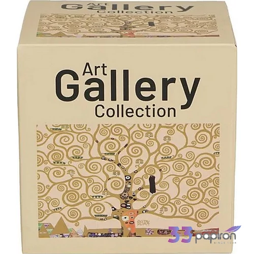 Bögre porcelán 360ml Életfa dobozban