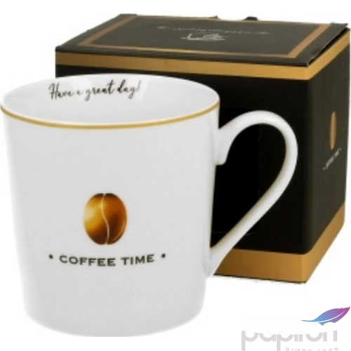 Bögre porcelán 380ml dobozban,Coffee Time 2