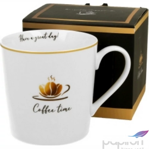 Bögre Porcelán 3,8dl Coffee Time 1 dobozban