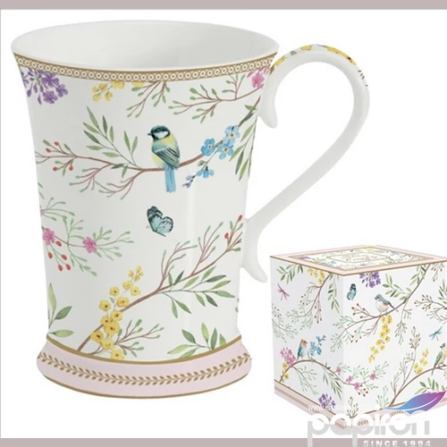 Bögre Porcelán 3dl Birds Melody dobozban