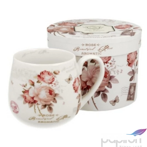 Bögre Porcelán 4dl Secesja dobozban