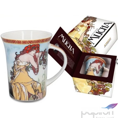 Bögre porcelán 400ml Mucha:Nyár