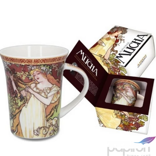 Bögre porcelán 400ml Mucha:Tavasz