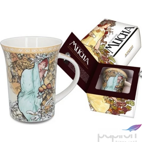 Bögre porcelán 400ml Mucha:Tél