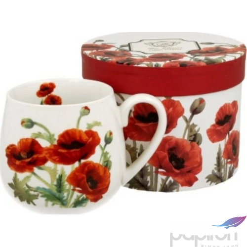 Bögre porcelán 430ml dobozban, Classic Poppies