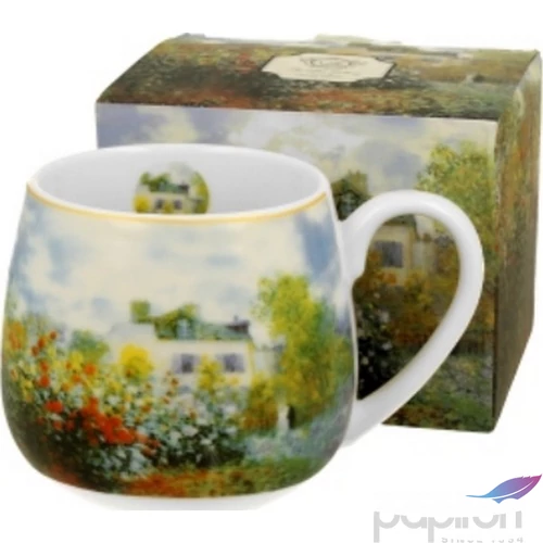 Bögre porcelán 430ml dobozban, Monet: Kert Argenteuilban
