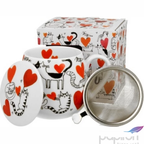 Bögre Porcelán 4,3dl Serca dobozban
