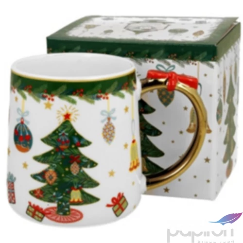 Bögre porcelán 450ml dobozban, Around Christmas Tree