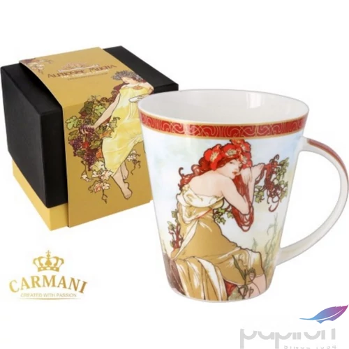 Bögre porcelán 450ml Mucha: Nyár
