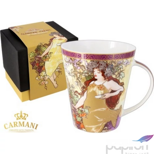 Bögre porcelán 450ml Mucha: Ősz