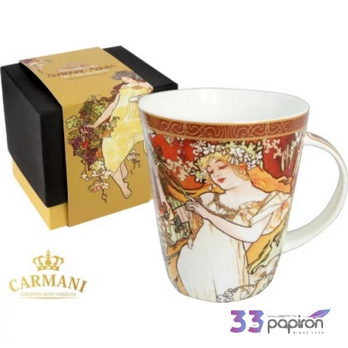 Bögre porcelán 450ml Mucha: Tavasz