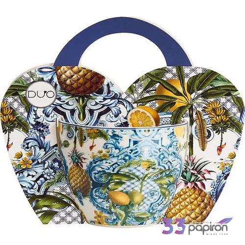 Bögre porcelán 460 ml SOLEDAD cirtomos Díszdobozban