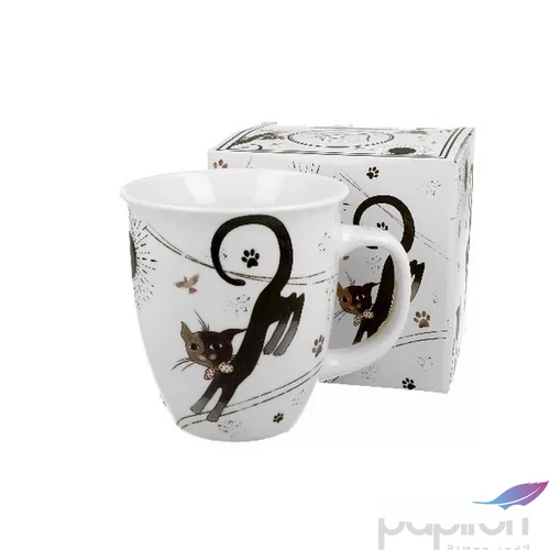 Bögre porcelán 650ml cicás