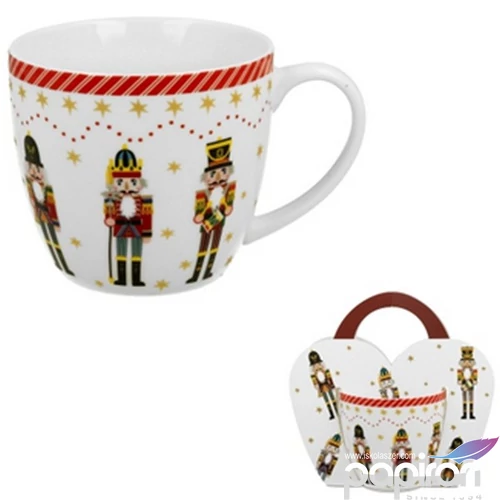 Bögre porcelán 460ml díszcsomagolásban,Christmas Nutcracker