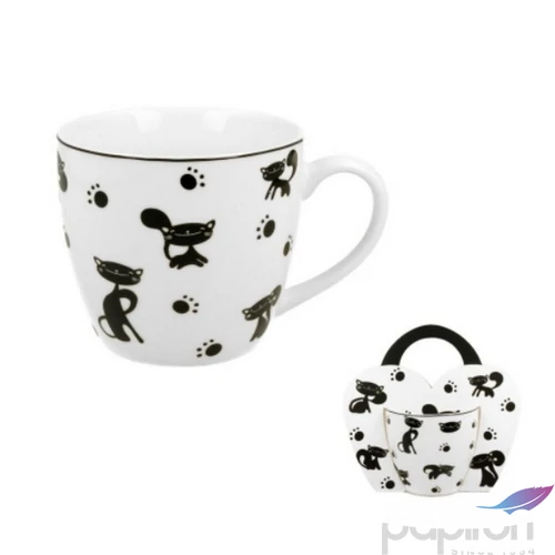Bögre Porcelán 4,6dl Koty Czarne dobozban