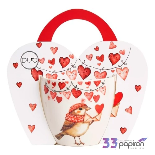Bögre porcelán 460ml Sparrow díszcsomagolásban