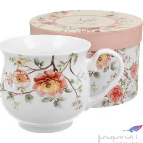 Bögre porcelán 480ml Retro dobozban, Lidia
