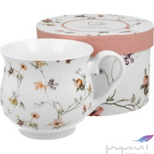 Bögre porcelán 480ml Retro dobozban, Safa