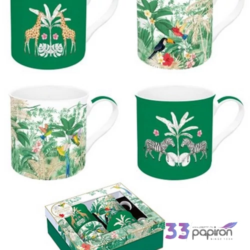 Bögre porcelán 3dl Heaven, Atmosphere 4db-os dobozban