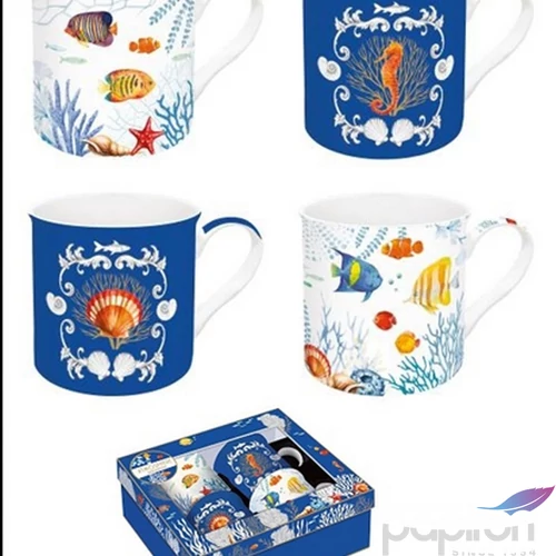 Bögre Porcelán 3dl Aquarium, Atmosphere 4db-os dobozban