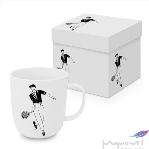 Bögre Porcelán 4dl Atelier Tennis 4db-os dobozban