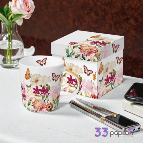 Bögre porcelán 4dl dobozban, Illusion