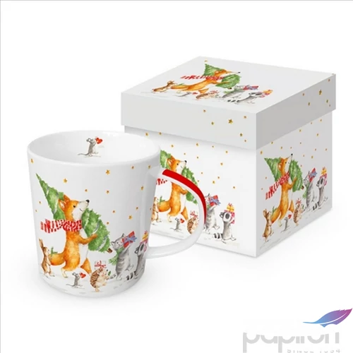 Bögre Porcelán 4dl Let's get it started dobozban