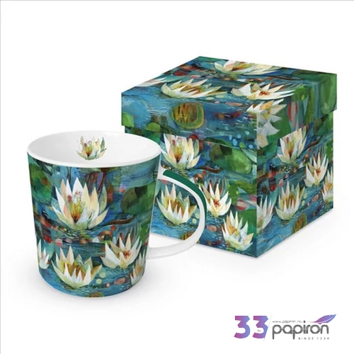 Bögre porcelán 4dl Nelumbo dobozban