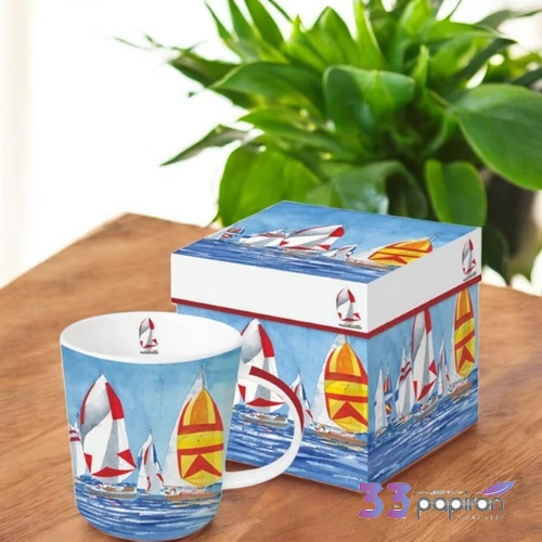 Bögre porcelán 4dl Regatta dobozban