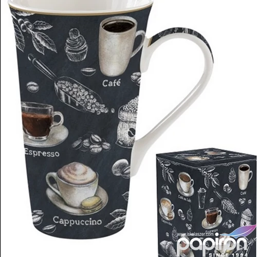 Bögre Porcelán 6dl Barista dobozban