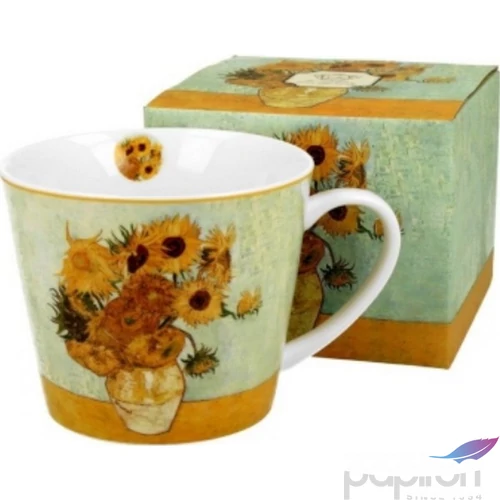 Bögre porcelán 600ml dobozban, Van Gogh: Napraforgók