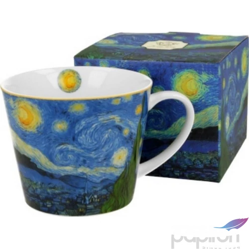 Bögre porcelán 600ml dobozban,Van Gogh: Csillagos éj