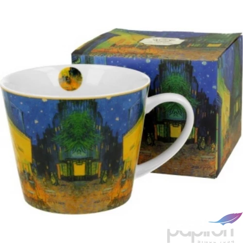 Bögre porcelán 600ml dobozban,Van Gogh: Kávéház éjjel
