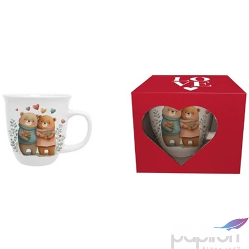 Bögre porcelán 650ml dobozban, Bears 2