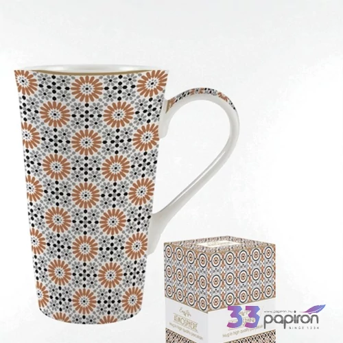 Bögre porcelán 6dl Atmosphere, Geoethnic dobozban