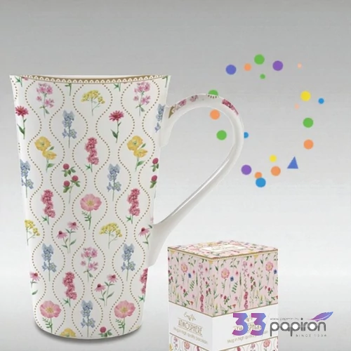 Bögre porcelán 6dl Meadow Flowers, Atmosphere dobozban