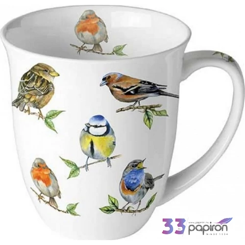 Bögre porcelán Ambiante Bird species 4dl porcelánbögre