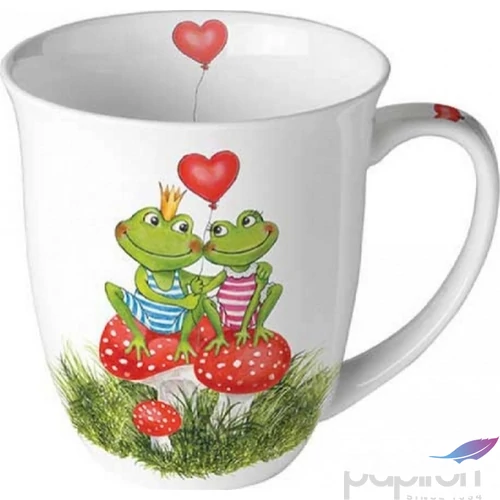 Bögre porcelán Ambiante Frogs in love 4dl porcelánbögre