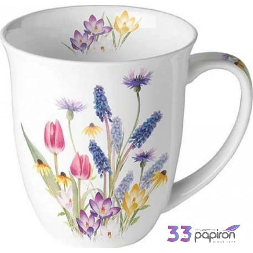 Bögre porcelán Ambiante Hello spring 4dl porcelánbögre