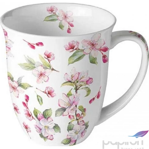 Bögre porcelán Ambiante Spring blossom white 4dl porcelánbögre